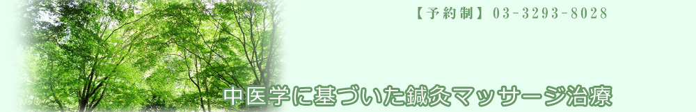 中医学に基づいた鍼灸マッサージ治療
